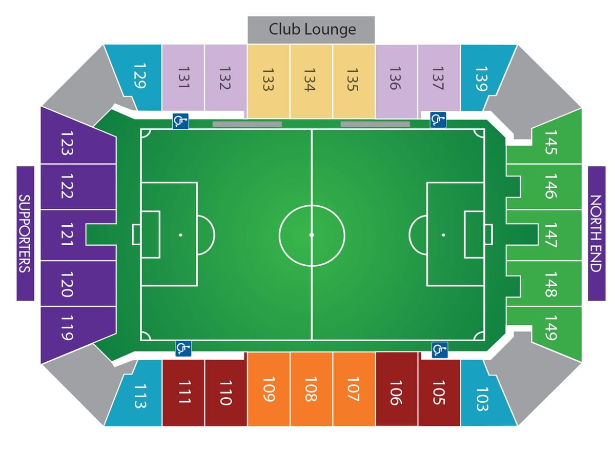 Citrus Bowl siddepladser kort