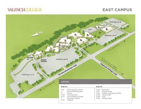 Valencia college campus øst kort