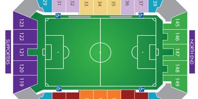 Citrus Bowl siddepladser kort