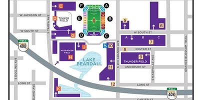 Citrus Bowl parkering masse kort