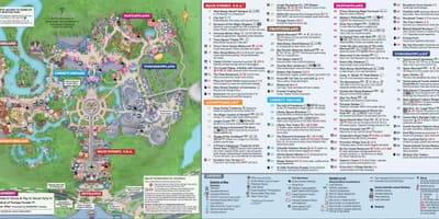 Disney World Magic Kingdom kort