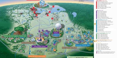 Kort af Walt Disney World