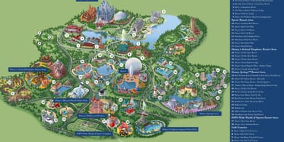 Disney World resort kort
