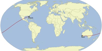 Orlando i Verden kort